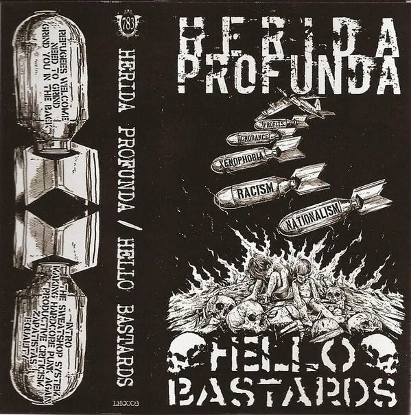 herida-profunda-hello-bastards-split-cassette-rouge image 1