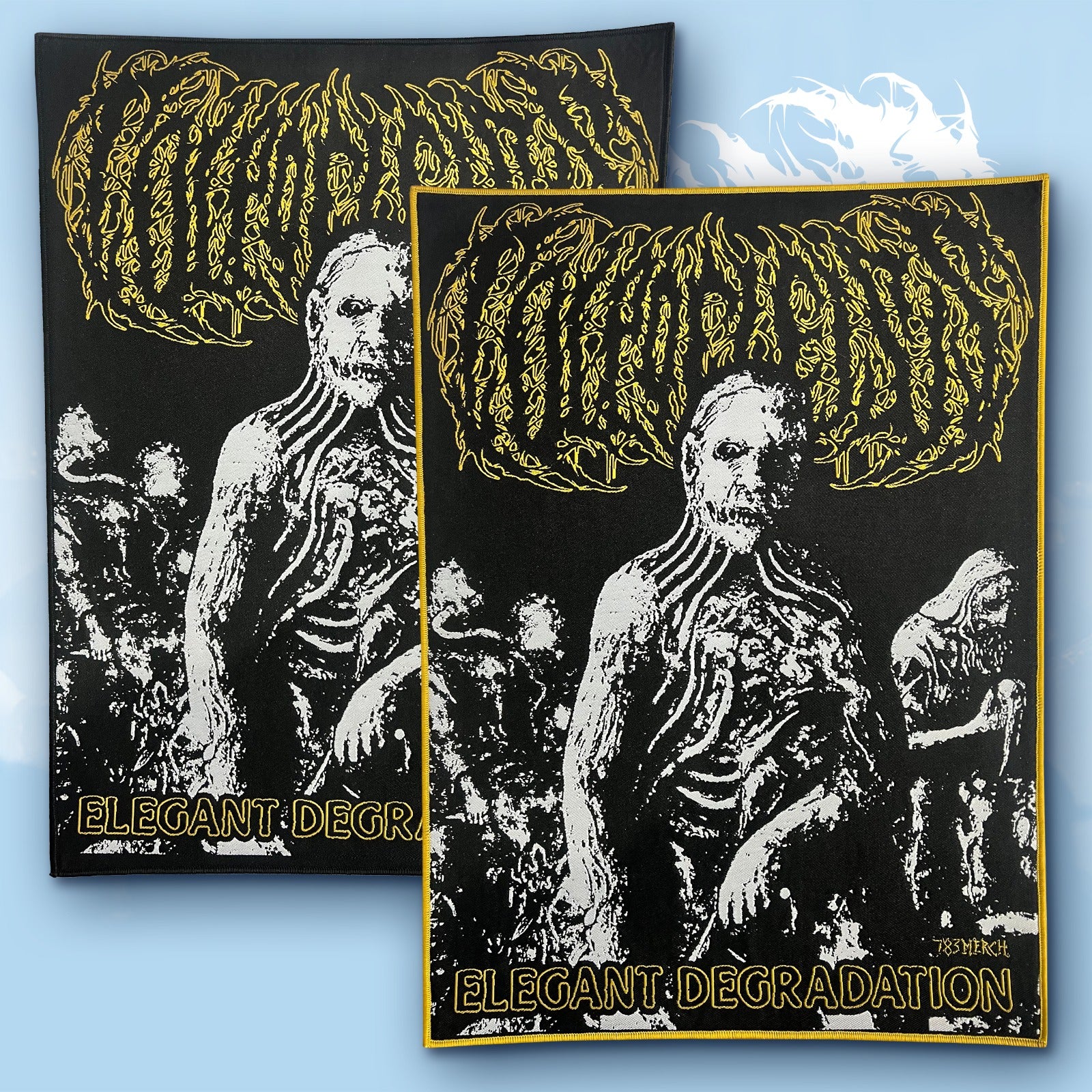783punx-colpocleisis-elegant-degradation-backpatch-noir image 1