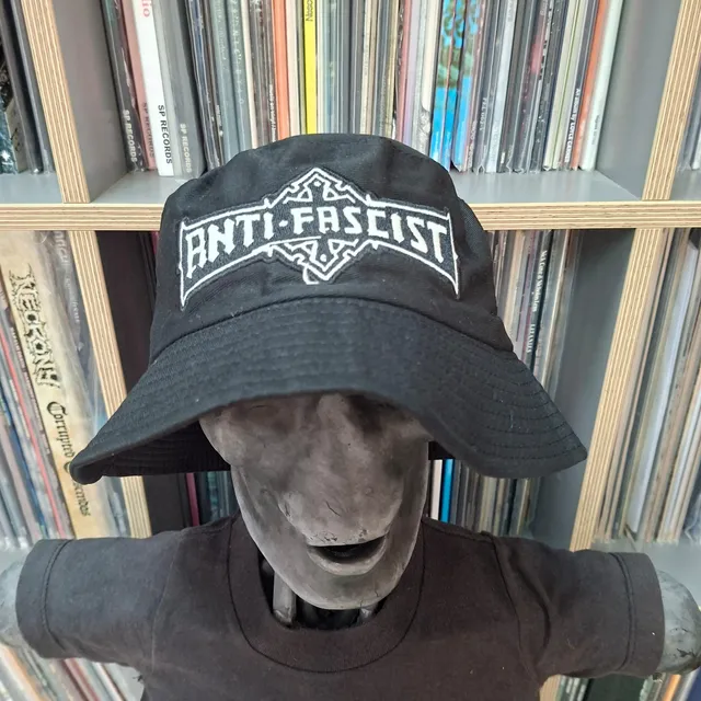 783punx-anti-fascist-bolt-thrower-bob-bucket-hat-noir-phosphorescent image 1