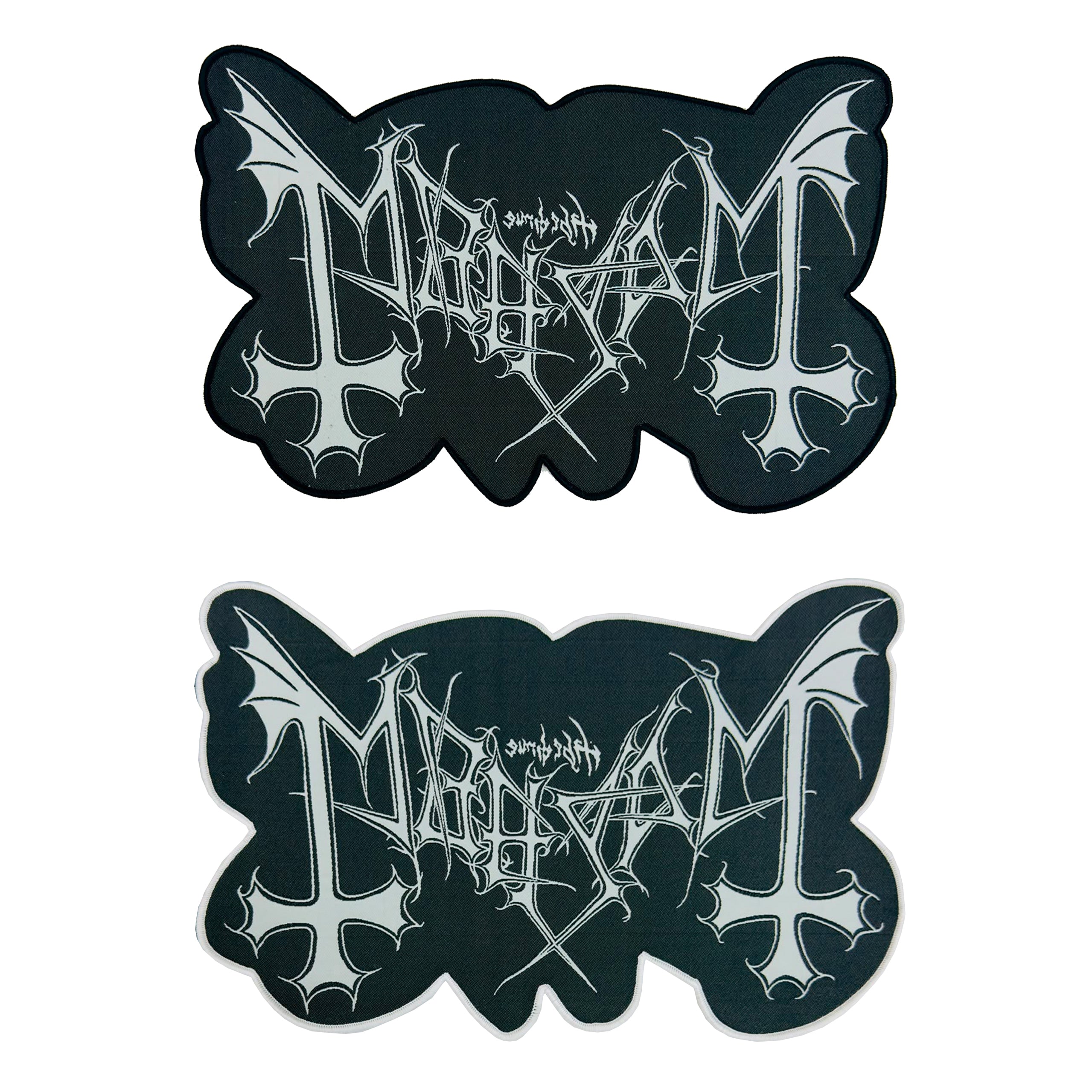 783punx-oversized-patch-mayhem-logo-cusson-tiss-bord-noir image 1