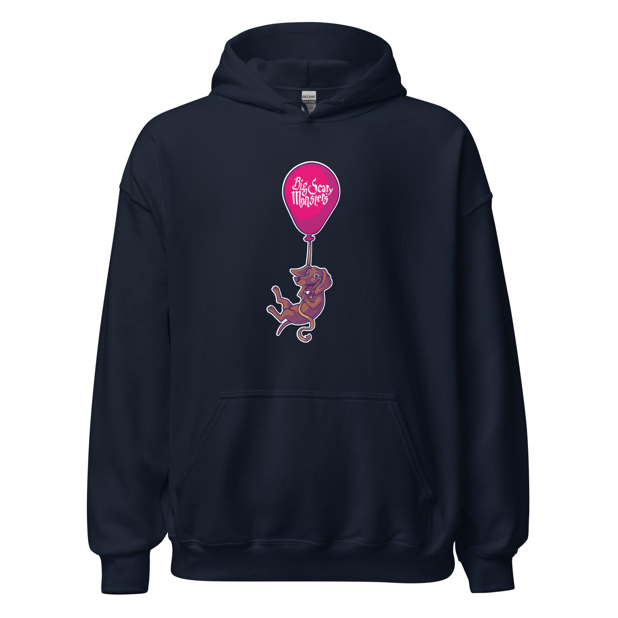 big-scary-monsters-floating-dog-hoodie-sweat-noir-coton image 2