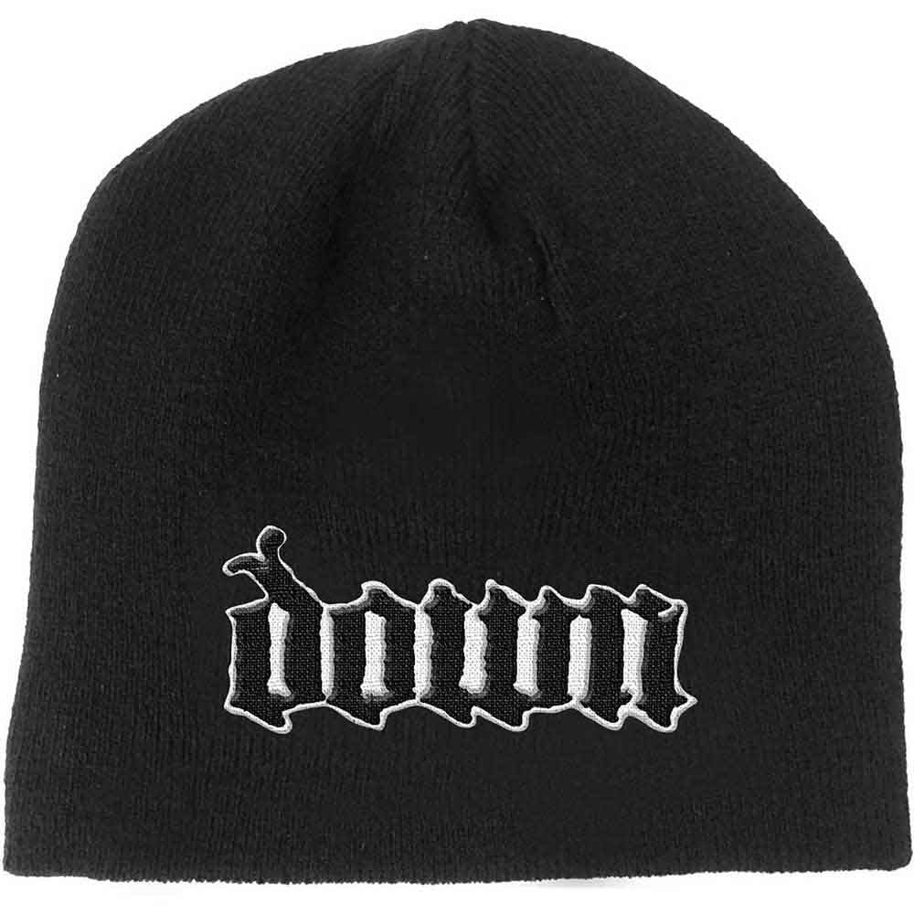 down-logo-bonnet-brod-noir image 1