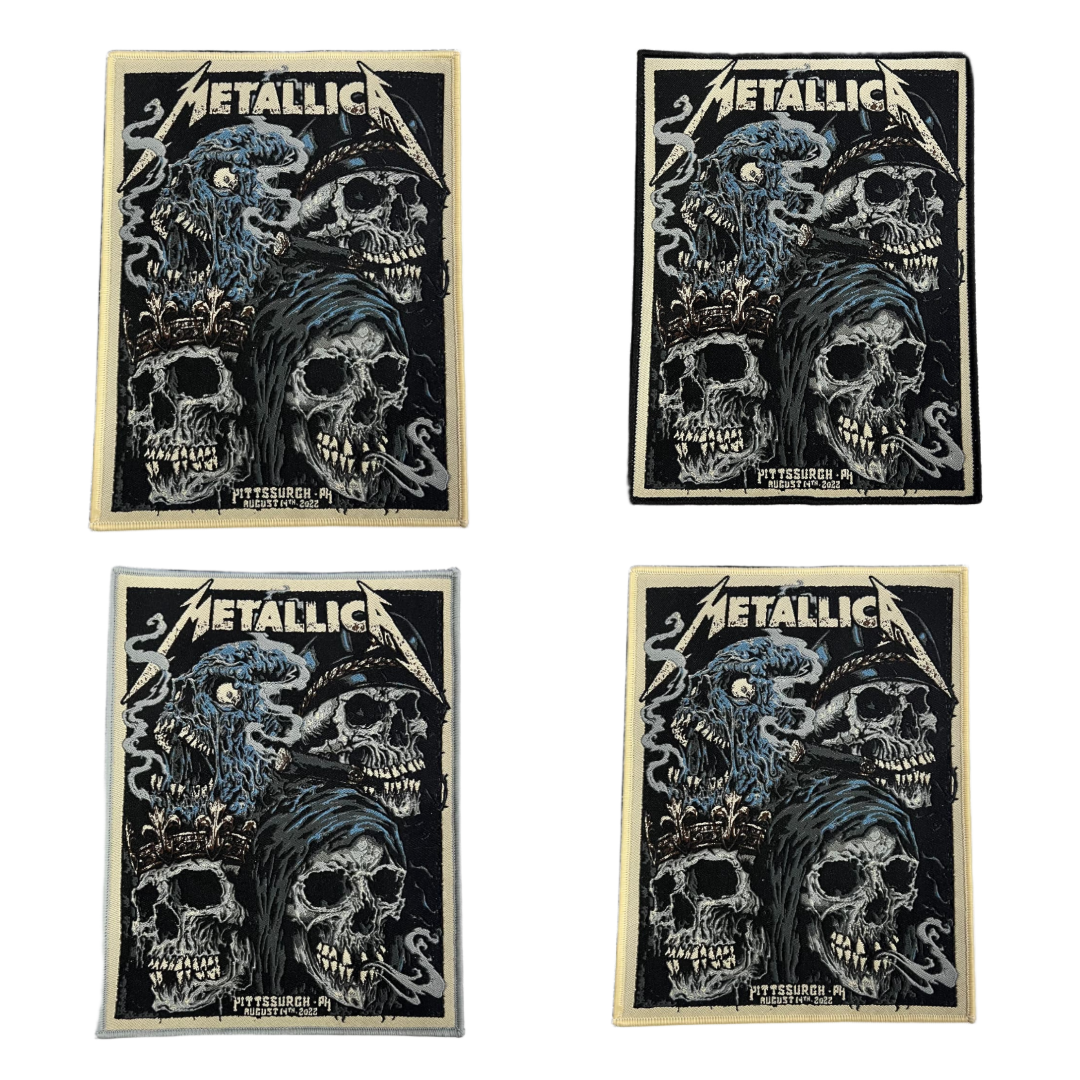 metallica-pittsburgh-14-ao-t-2022-patch-tiss-bordure-noire image 1