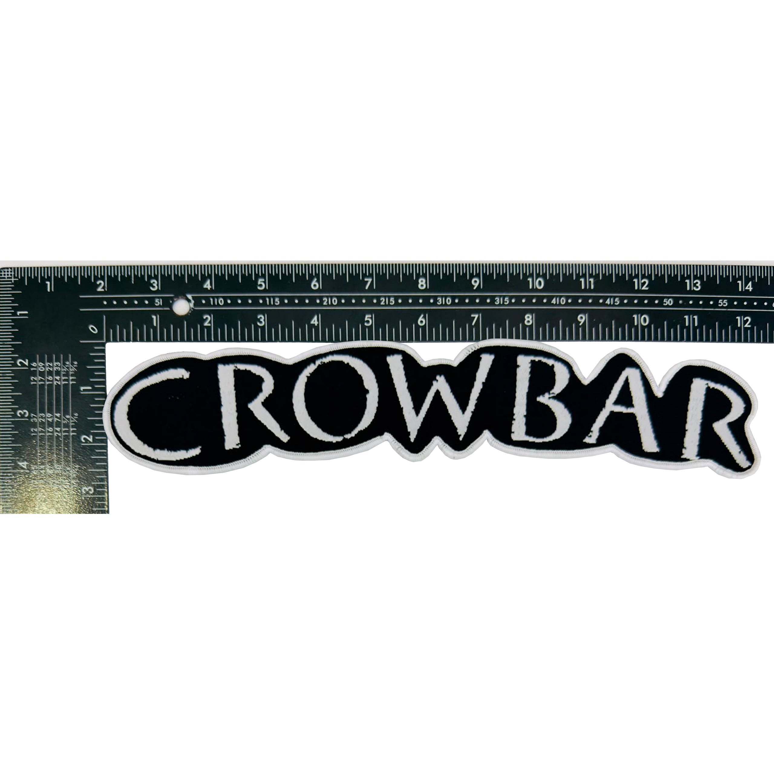 crowbar-logo-patch-tiss-oversize-30-cm-bord-noir image 5