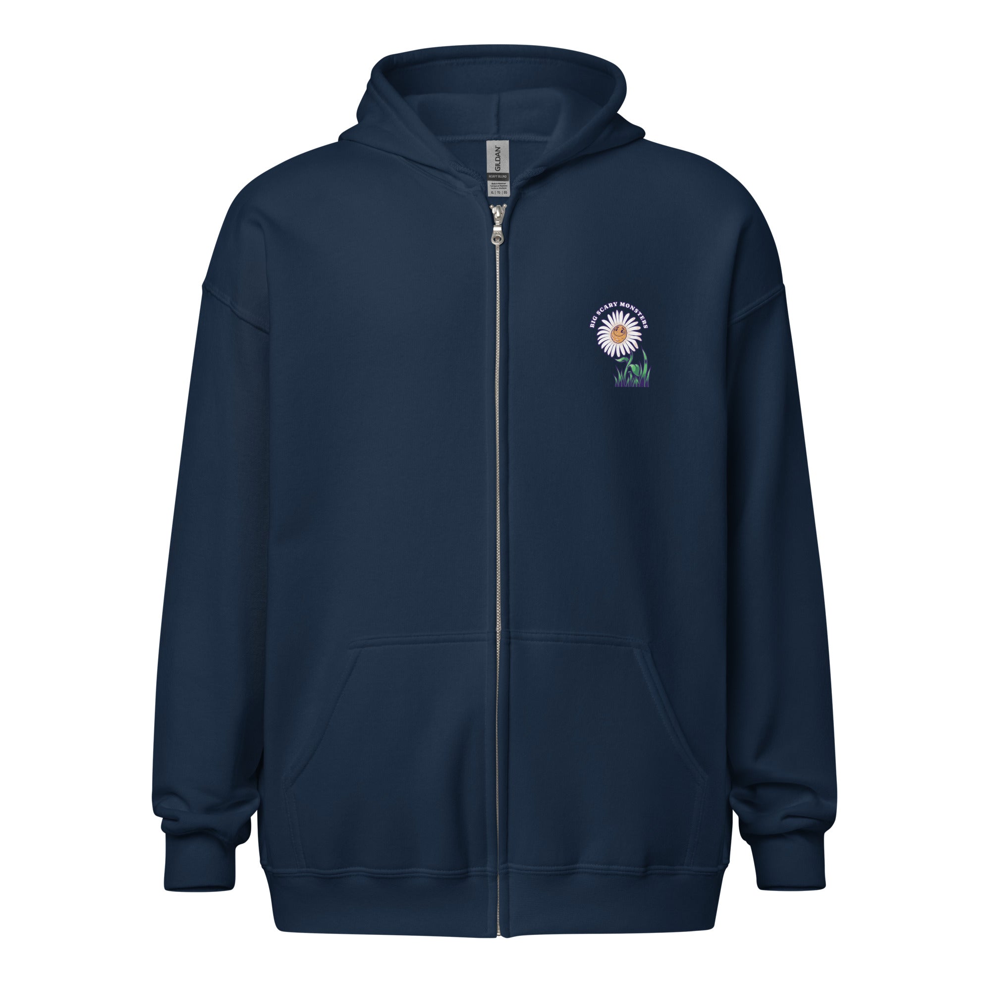 daisy-zip-hoodie-noir-coton-polaire-capuche-m image 5