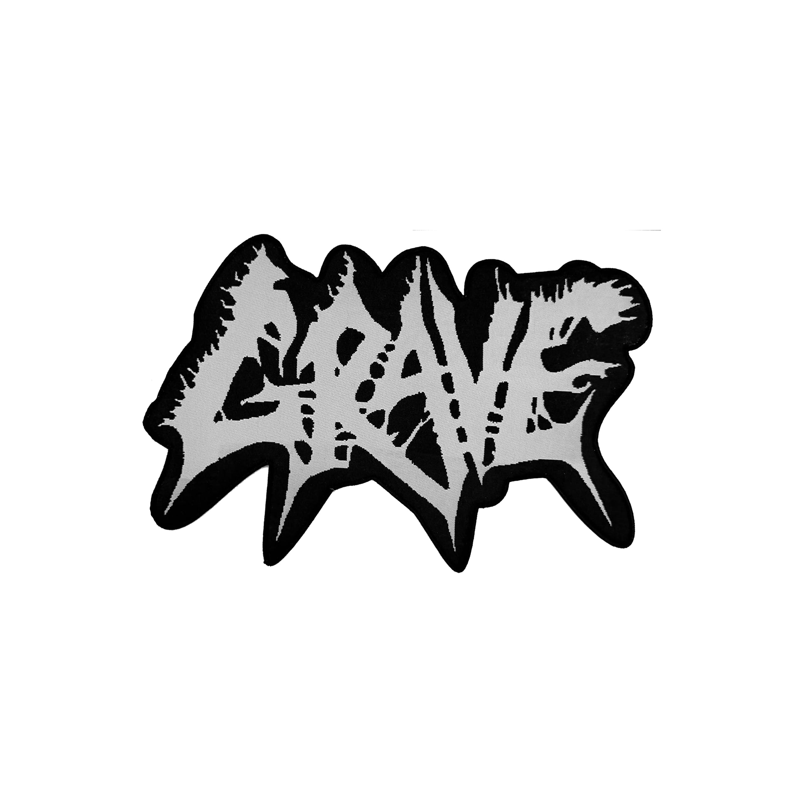 grave-logo-patch-surdimensionn-bordure-noire-12-pouces image 2