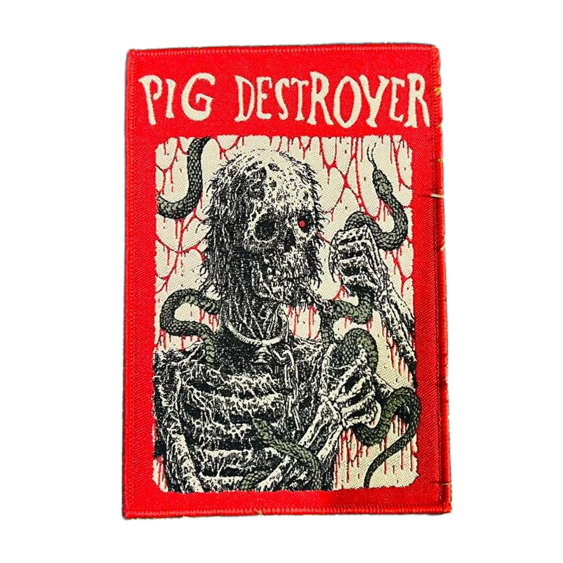 pig-destroyer-snakes-patch-tiss-bordure-rouge image 4