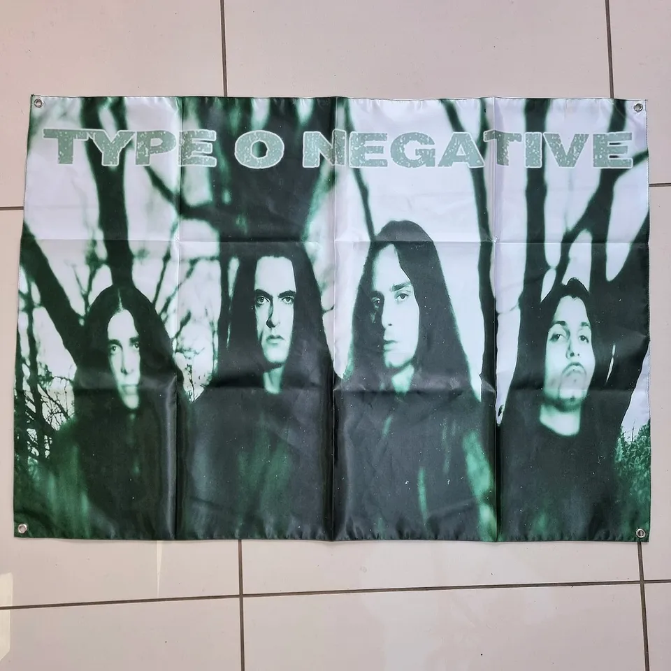 type-o-negative-drapeau-mural-poster-tissu-100x70-cm image 1