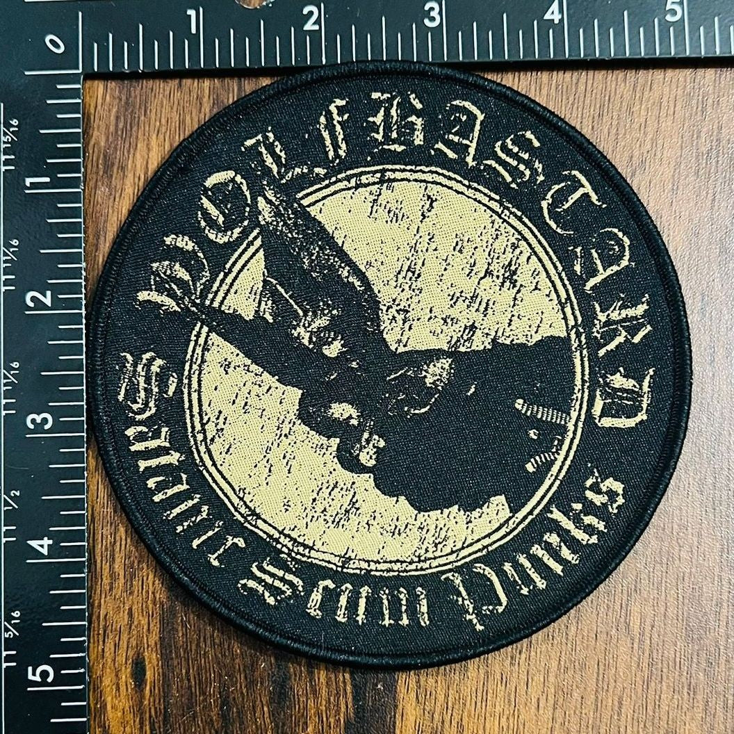 wolfbastard-satanic-scum-punks-patch-tiss-bordure-noire image 5