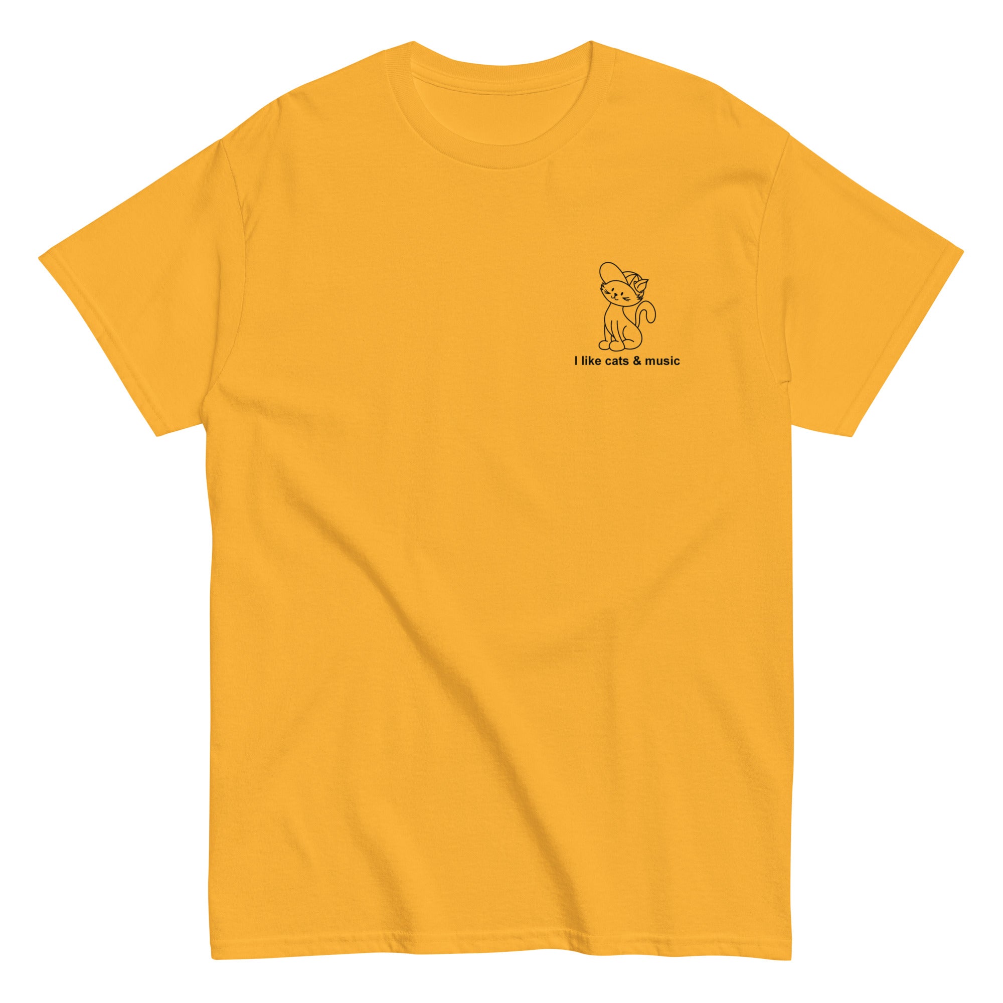 i-like-cats-music-t-shirt-noir-taille-m image 4