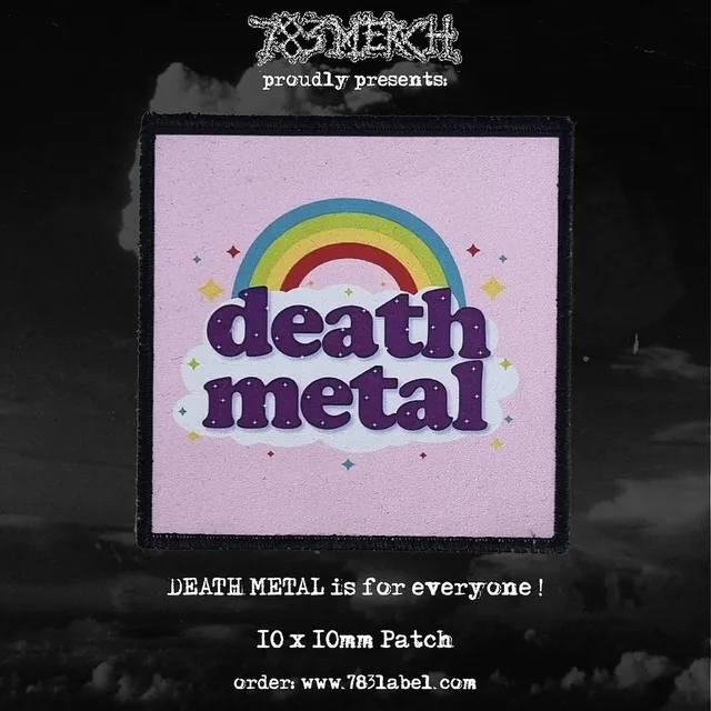 783punx-death-metal-rainbow-patch-e-cusson-a-coudre-petit image 1