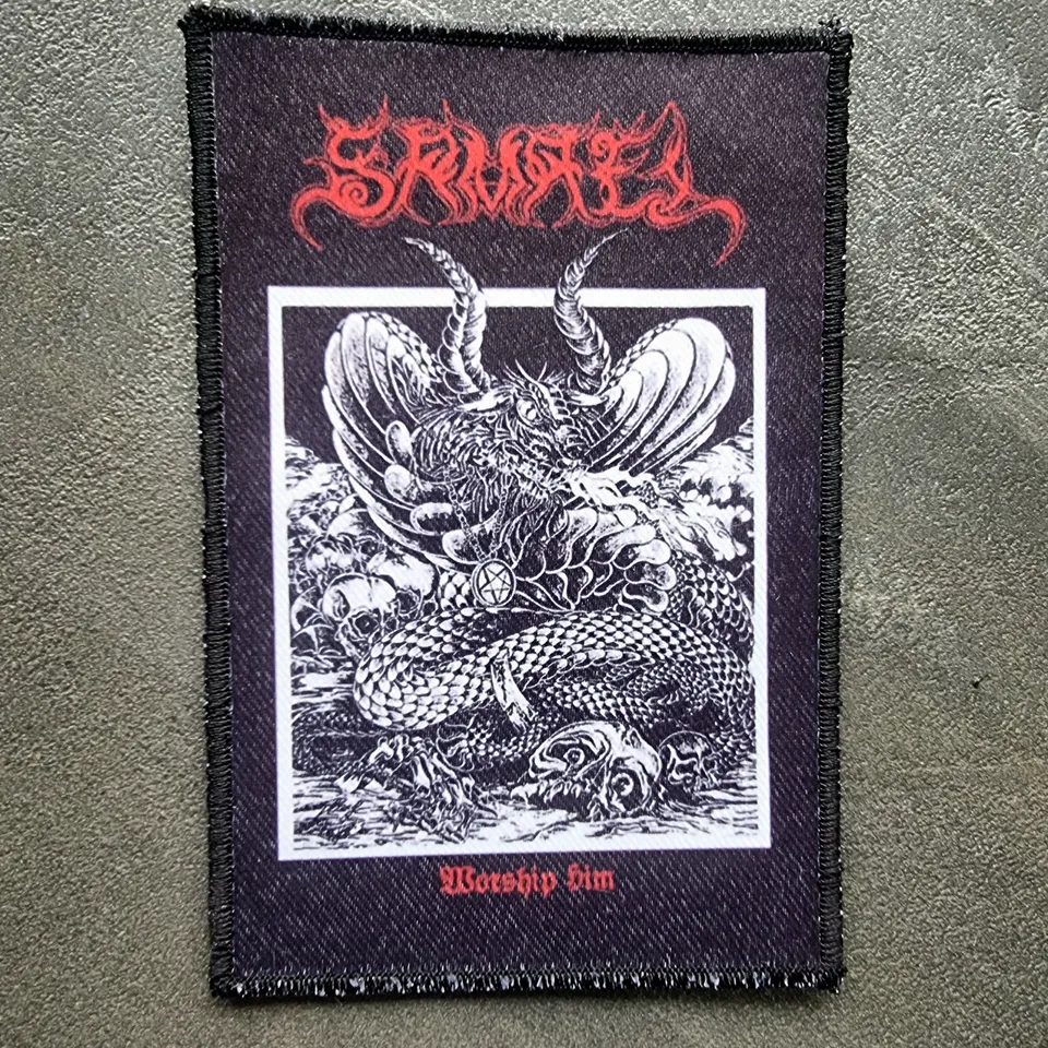 samael-worship-him-patch-cusson-petit image 1
