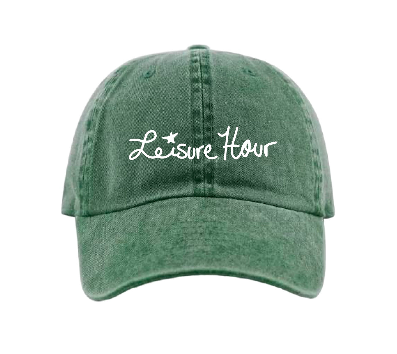 leisure-hour-casquette-brod-e-dad-hat-6-panneaux-noir image 1