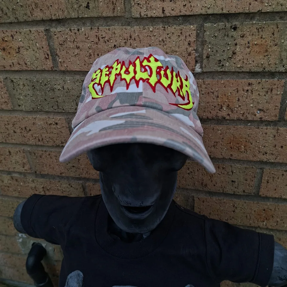 sepultura-old-logo-dad-cap-camo-rose-phosphorescent image 1