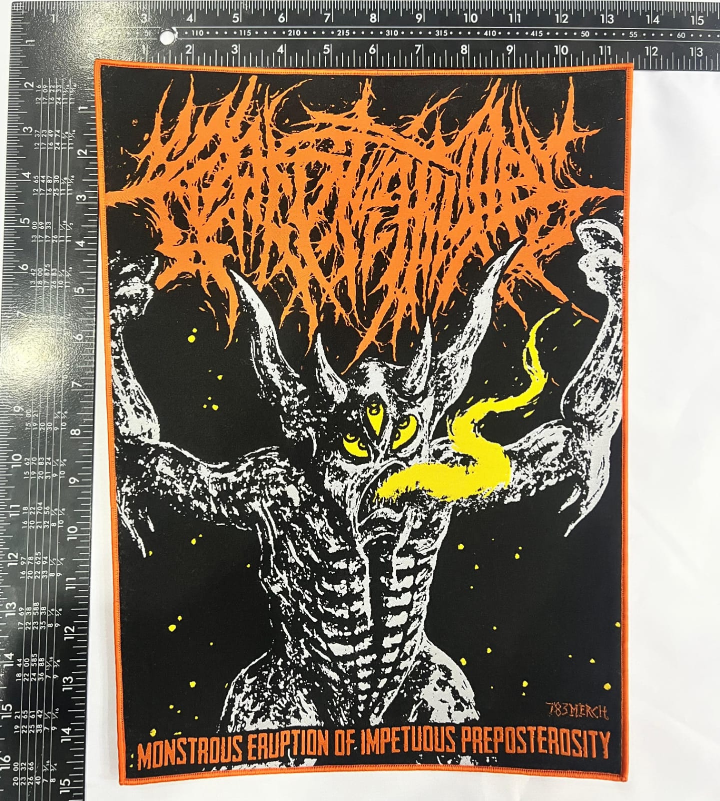 crepitation-monstrous-eruption-backpatch-bordure-noire image 8