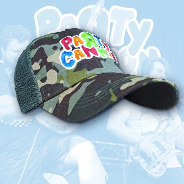 783punx-party-cannon-casquette-trucker-camo-vert-phosphorescente image 1