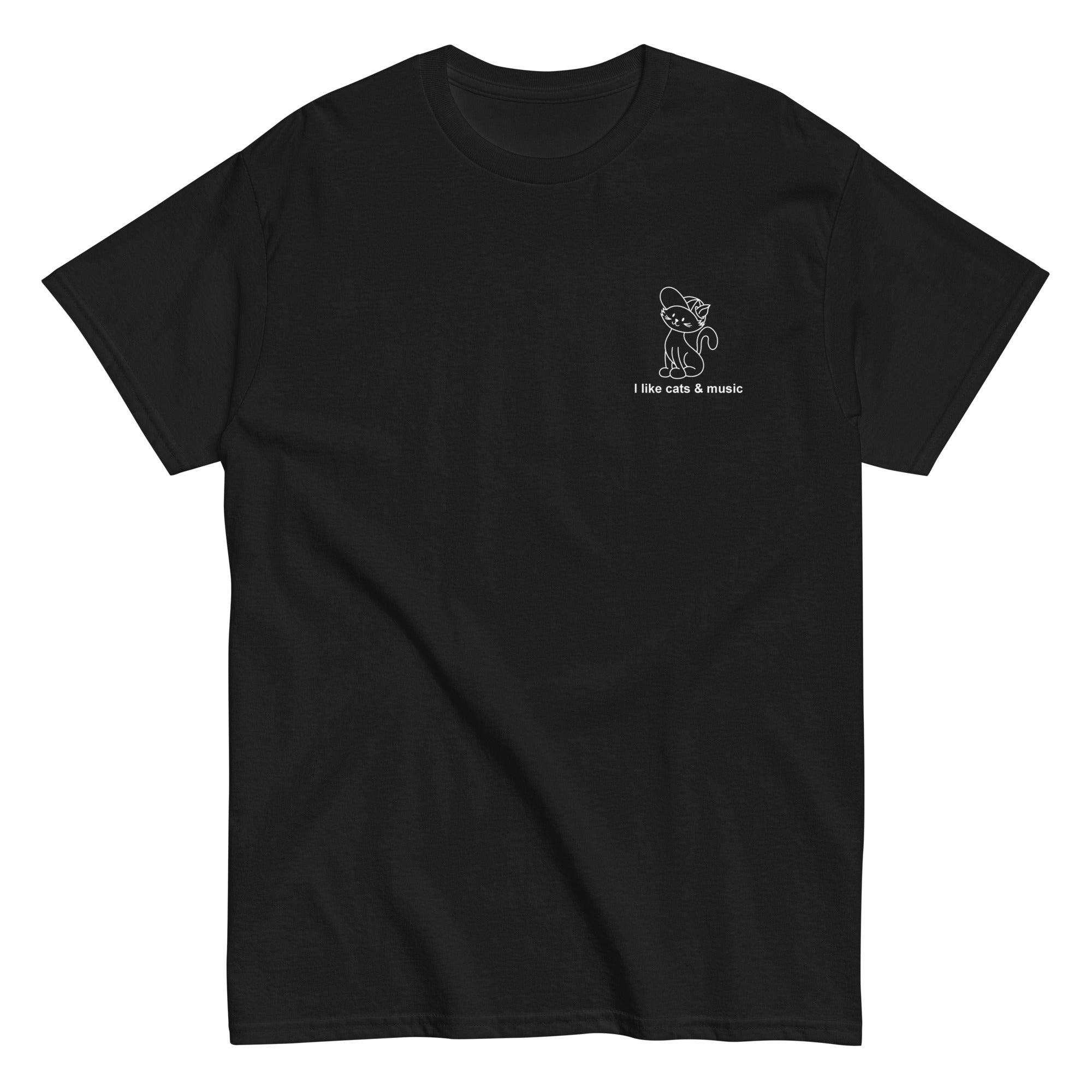 i-like-cats-music-t-shirt-noir-taille-m image 6