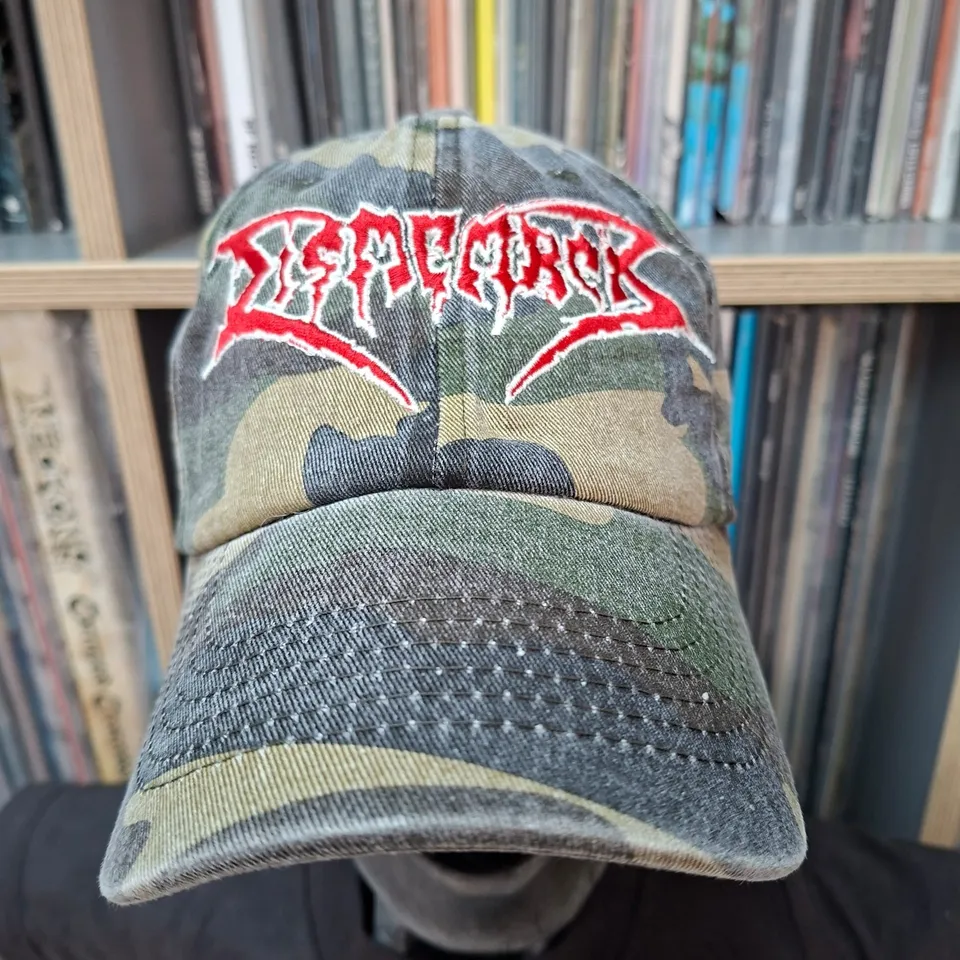 dismember-logo-casquette-dad-cap-camo-vert image 1