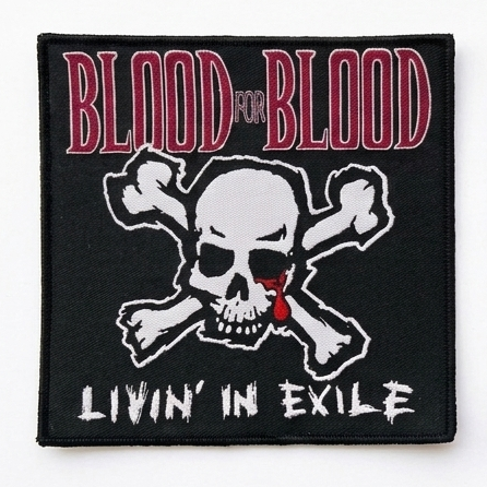 blood-for-blood-livin-in-exile-patch-tiss-bordure-rouge image 2