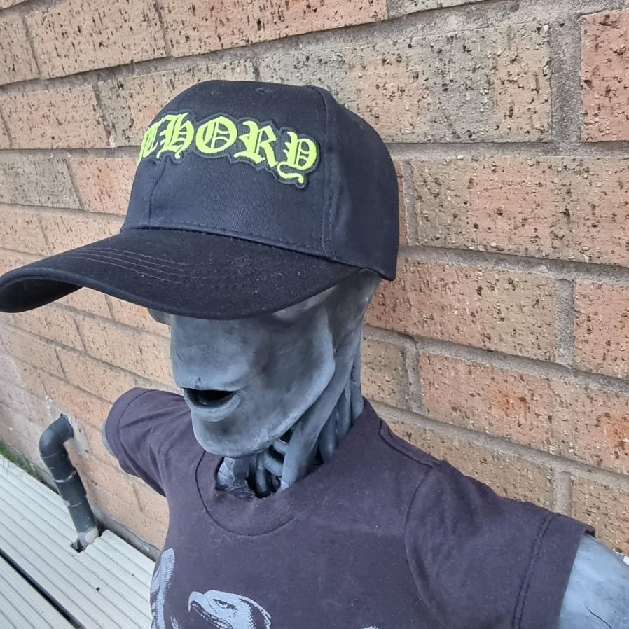 bathory-logo-casquette-baseball-phosphorescente-jaune image 2