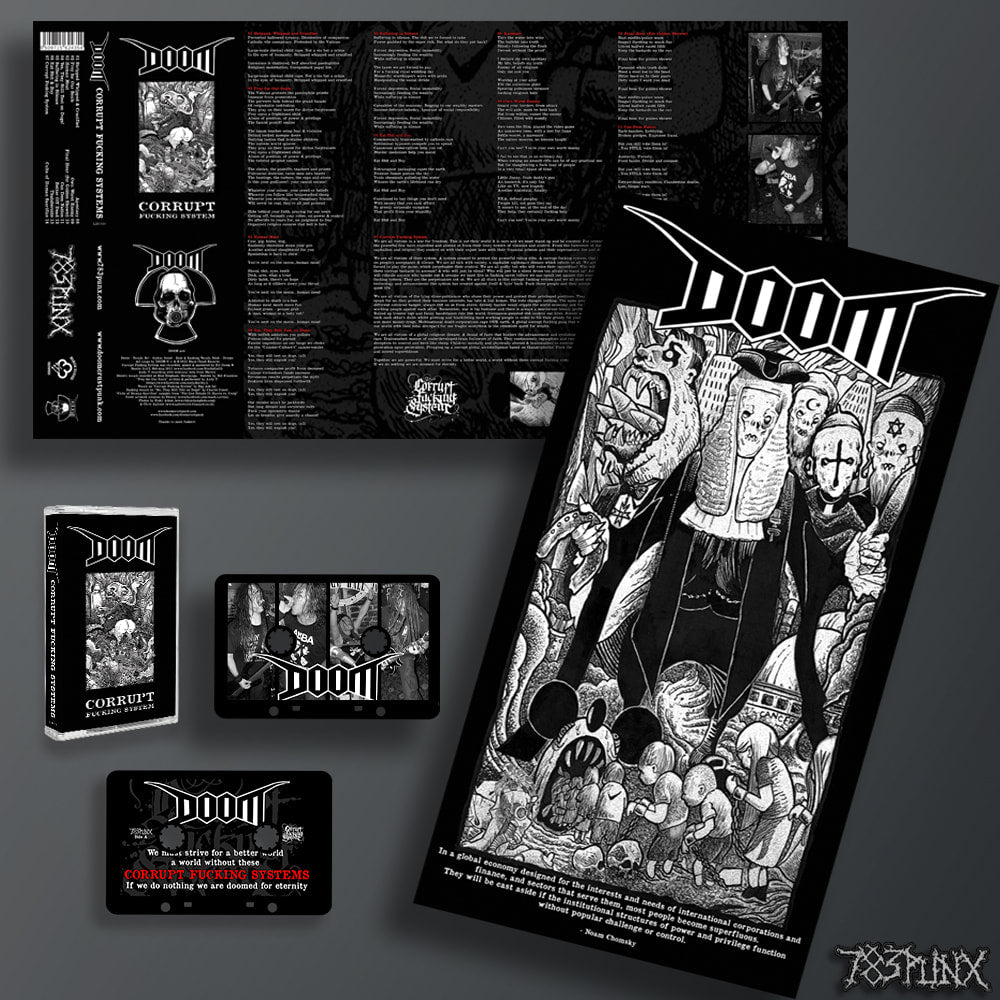 783punx-tapes-doom-corrupt-fucking-system-cassette-coquille-noire image 1