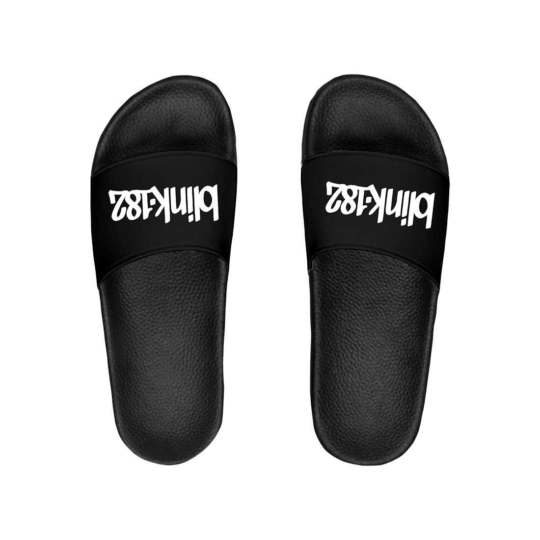 blink-182-logo-claquettes-noires image 1