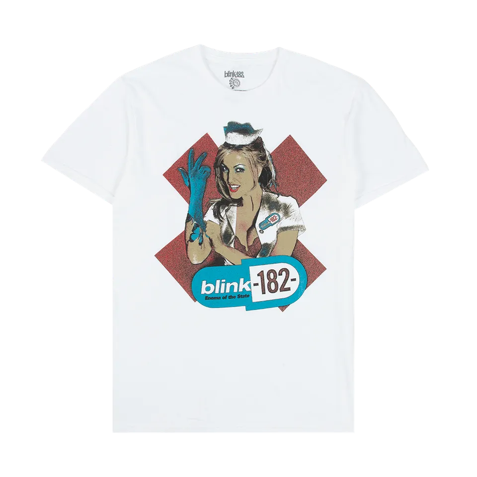 blink-182-enema-of-the-state-t-shirt-blanc-graphique image 1