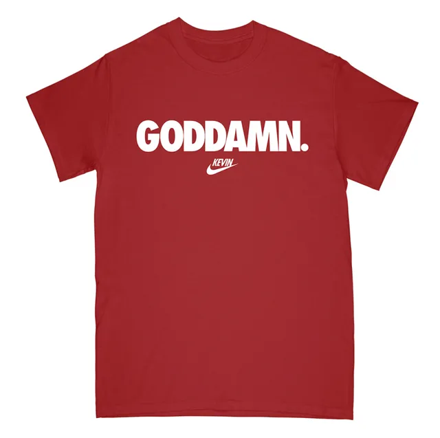 kevin-devine-goddamn-red-t-shirt-rouge-taille-l-coton image 1
