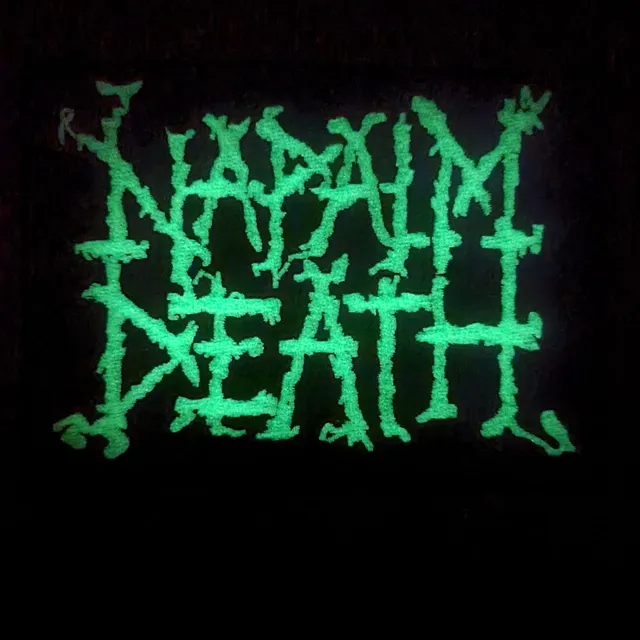 napalm-death-logo-patch-brod-phosphorescent image 1