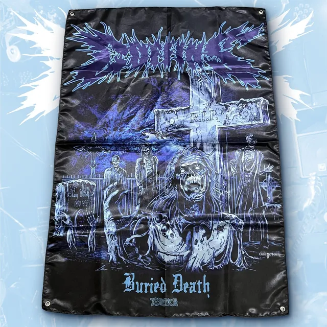 coffins-buried-death-drapeau-textile-100x70-cm image 1