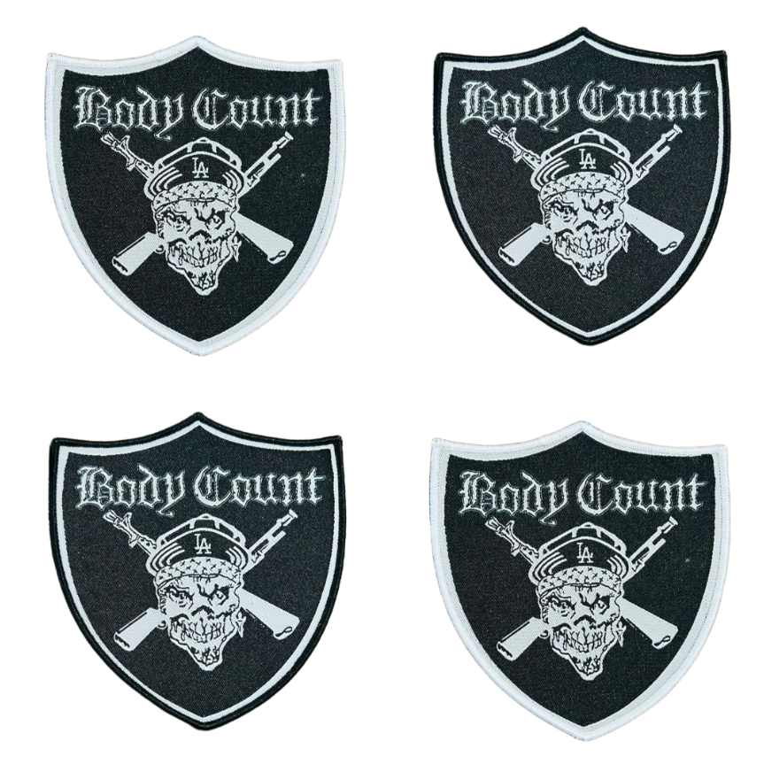 body-count-badge-patch-tiss-bordure-noire image 1