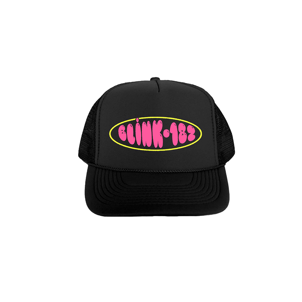 blink-182-accessories-logo-trucker-hat-casquette-noire image 1