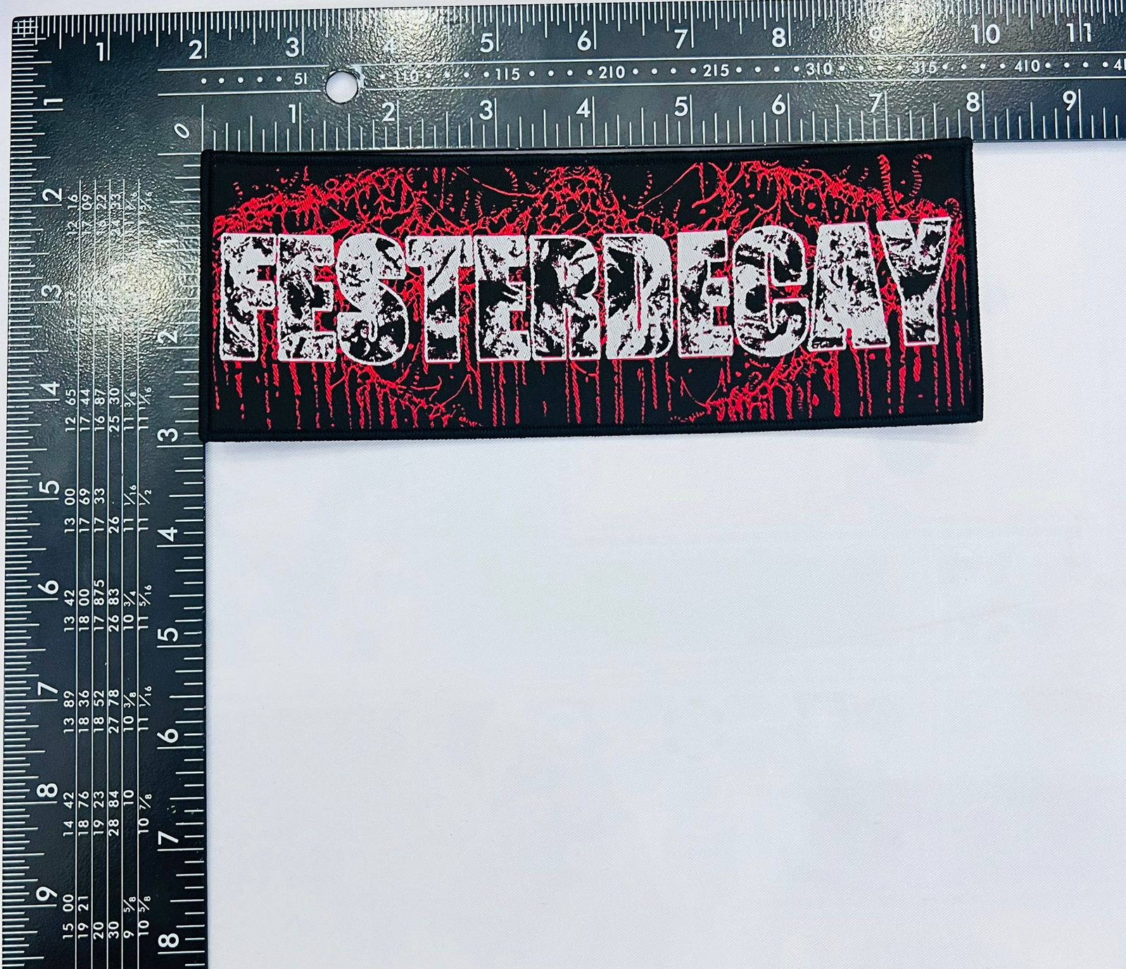 783punx-festerdecay-logo-patch-stripe-tiss-bord-noir image 3