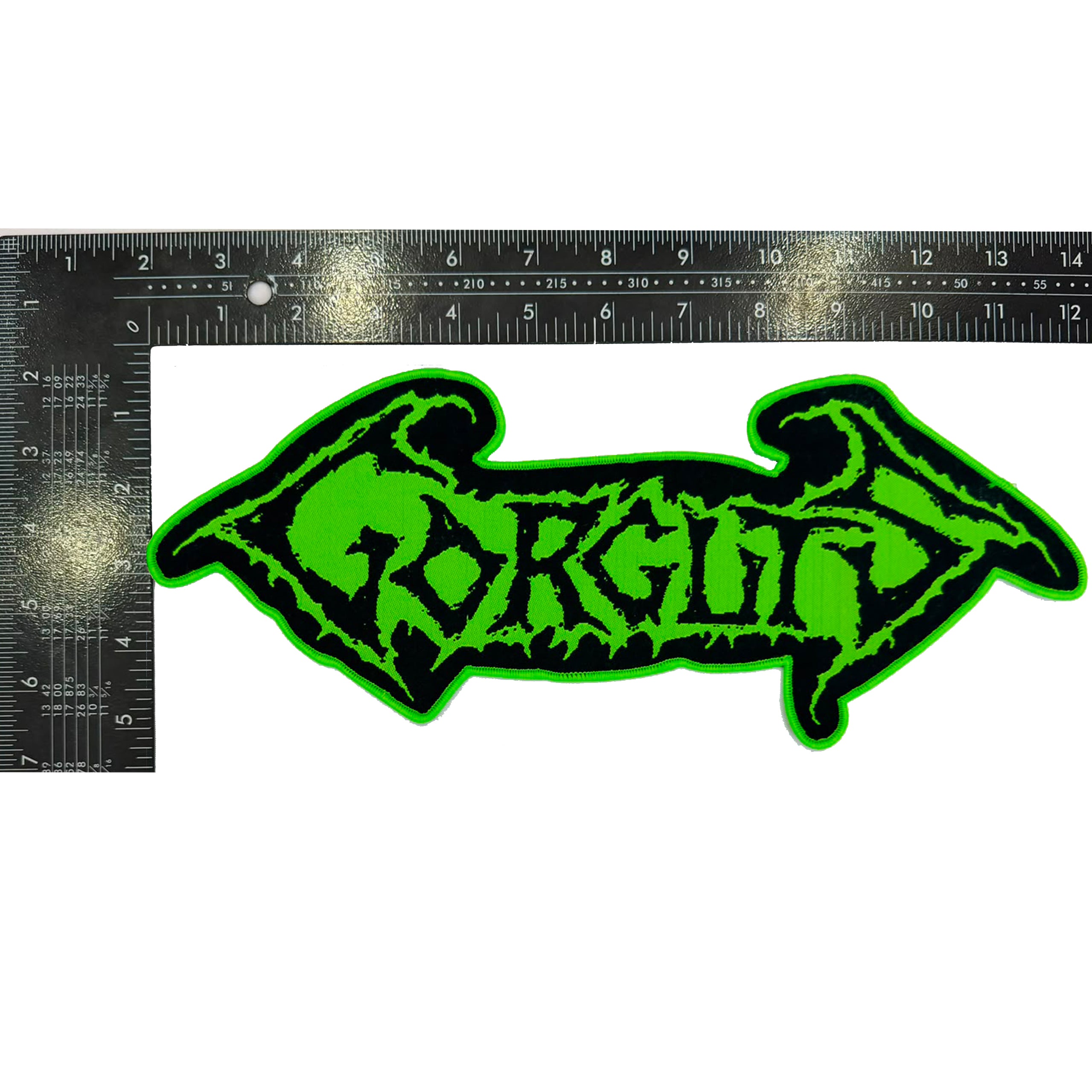 gorguts-logo-patch-tiss-oversize-bord-noir-30-cm image 5
