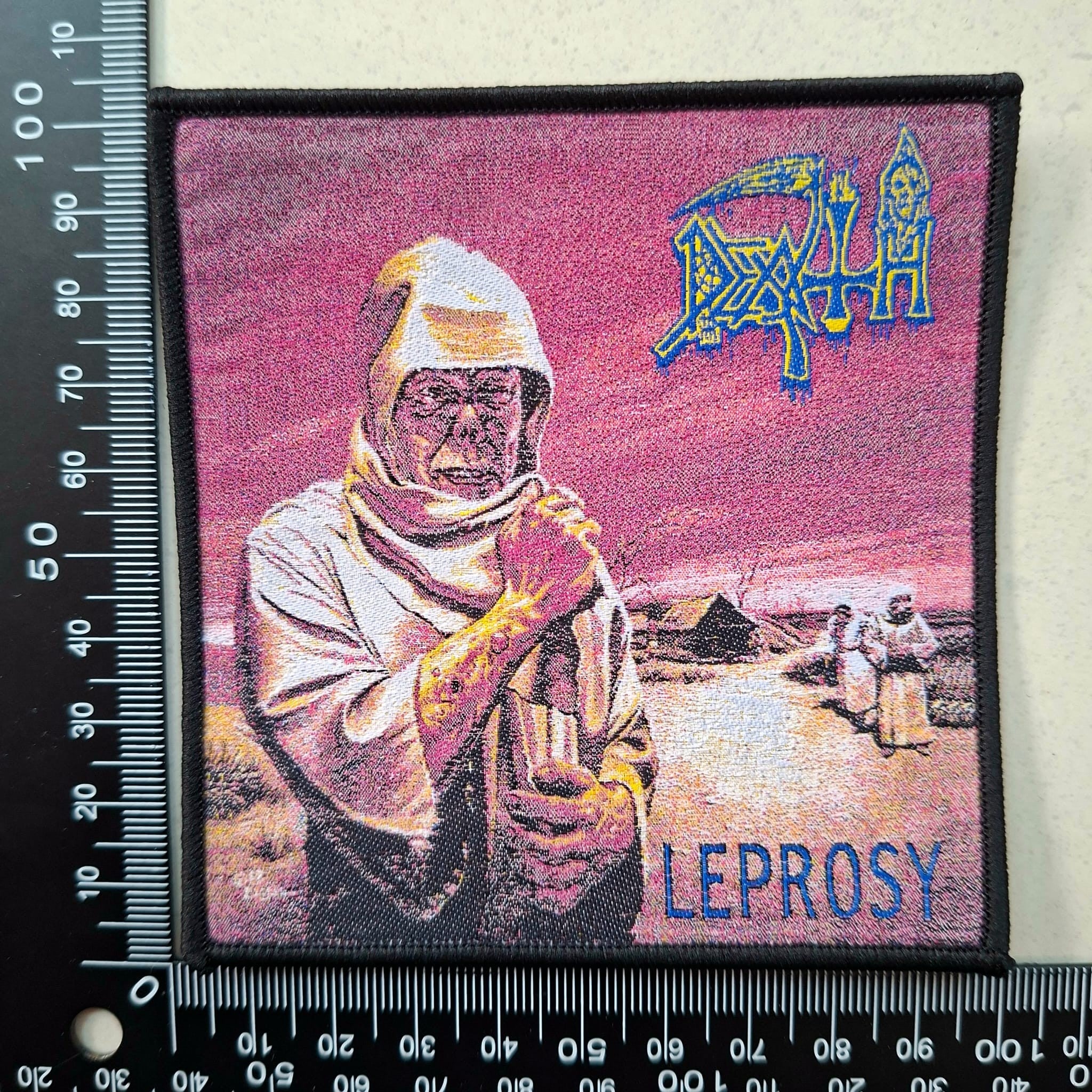 death-leprosy-petit-patch-tiss-pochette-death-metal image 2
