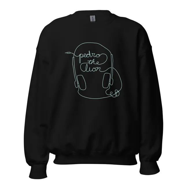 pedro-the-lion-headphones-sweatshirt-noir-coton image 1