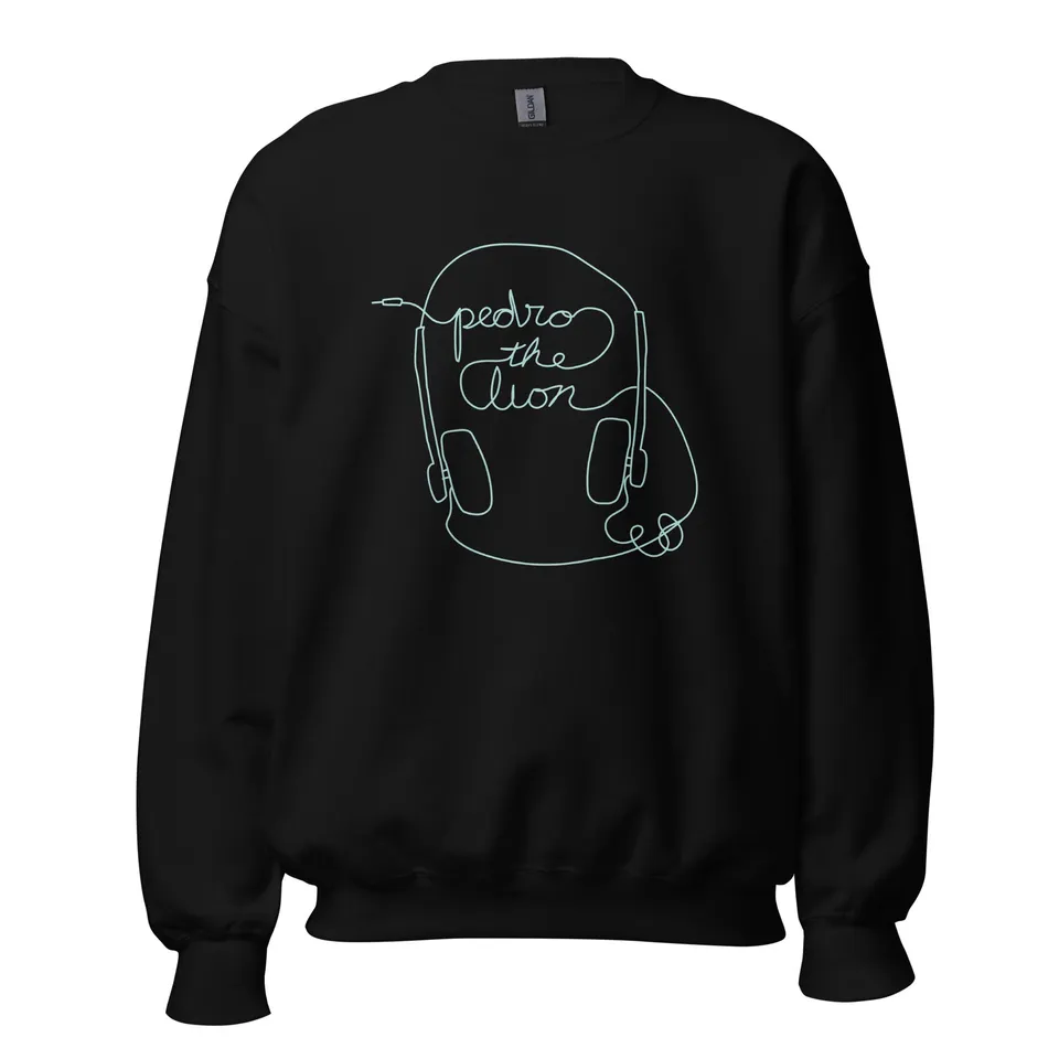 pedro-the-lion-headphones-sweatshirt-noir-coton image 1