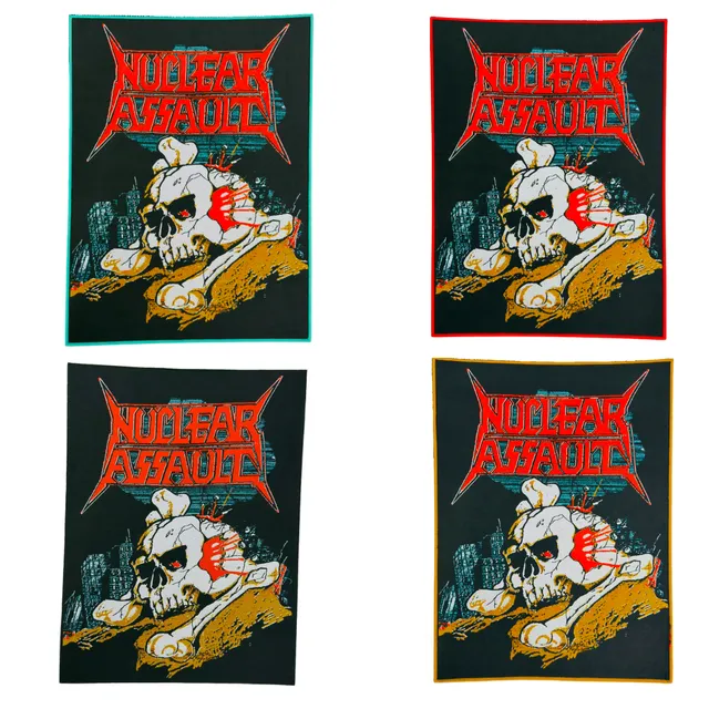 783punx-backpatch-nuclear-assault-handle-with-care-cusson-dos-marron image 1
