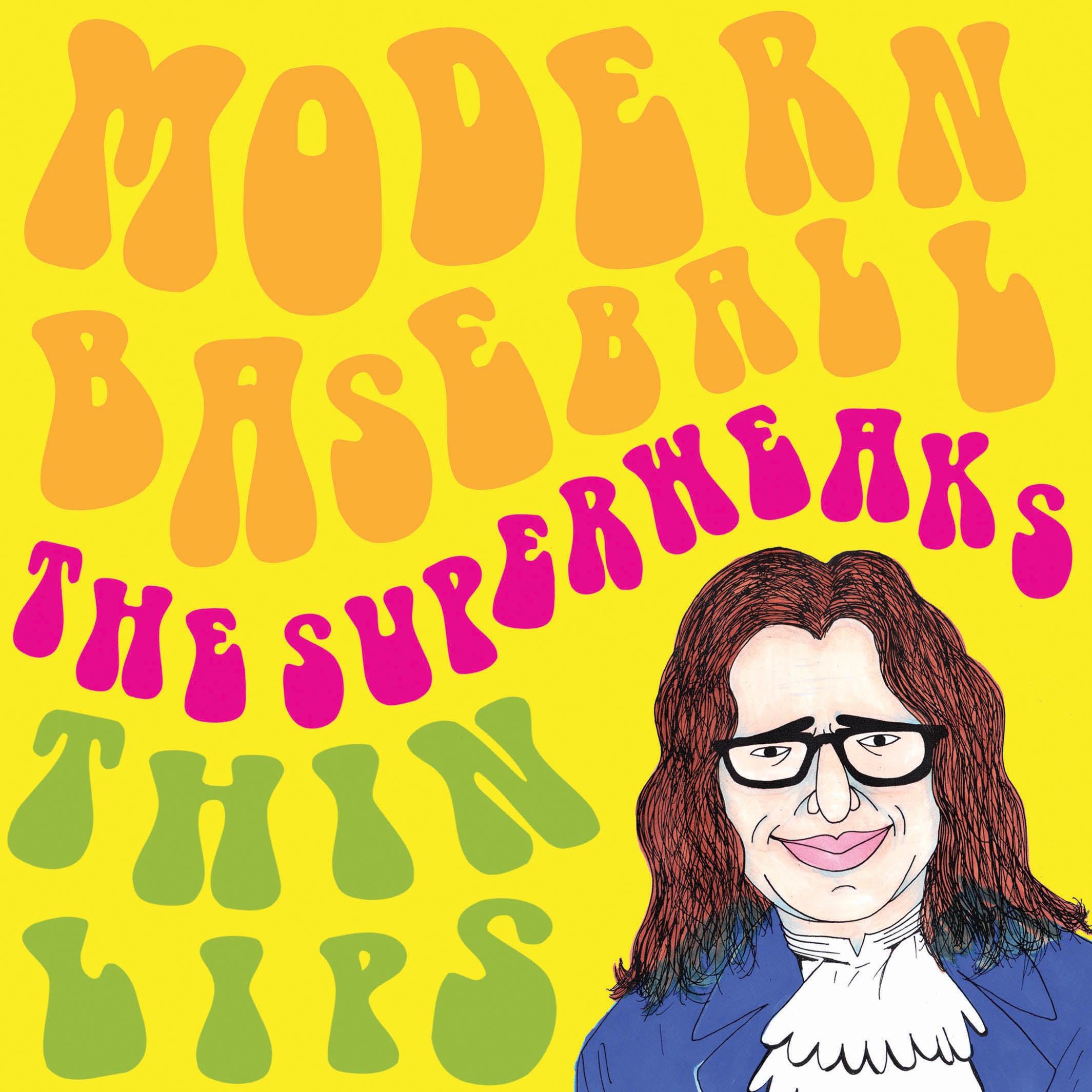 modern-baseball-superweaks-thin-lips-split-7-vinyle-noir image 1