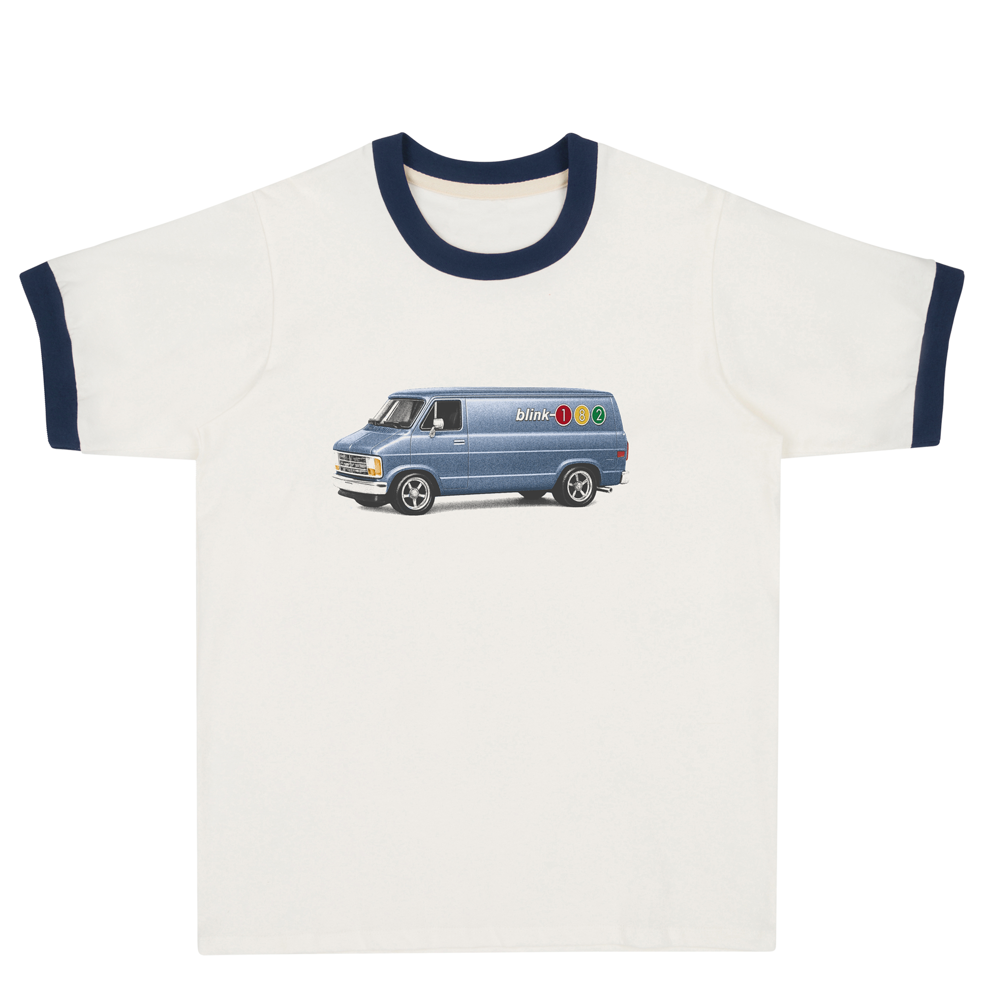 blink-182-rock-show-van-t-shirt-ringer-blanc image 1