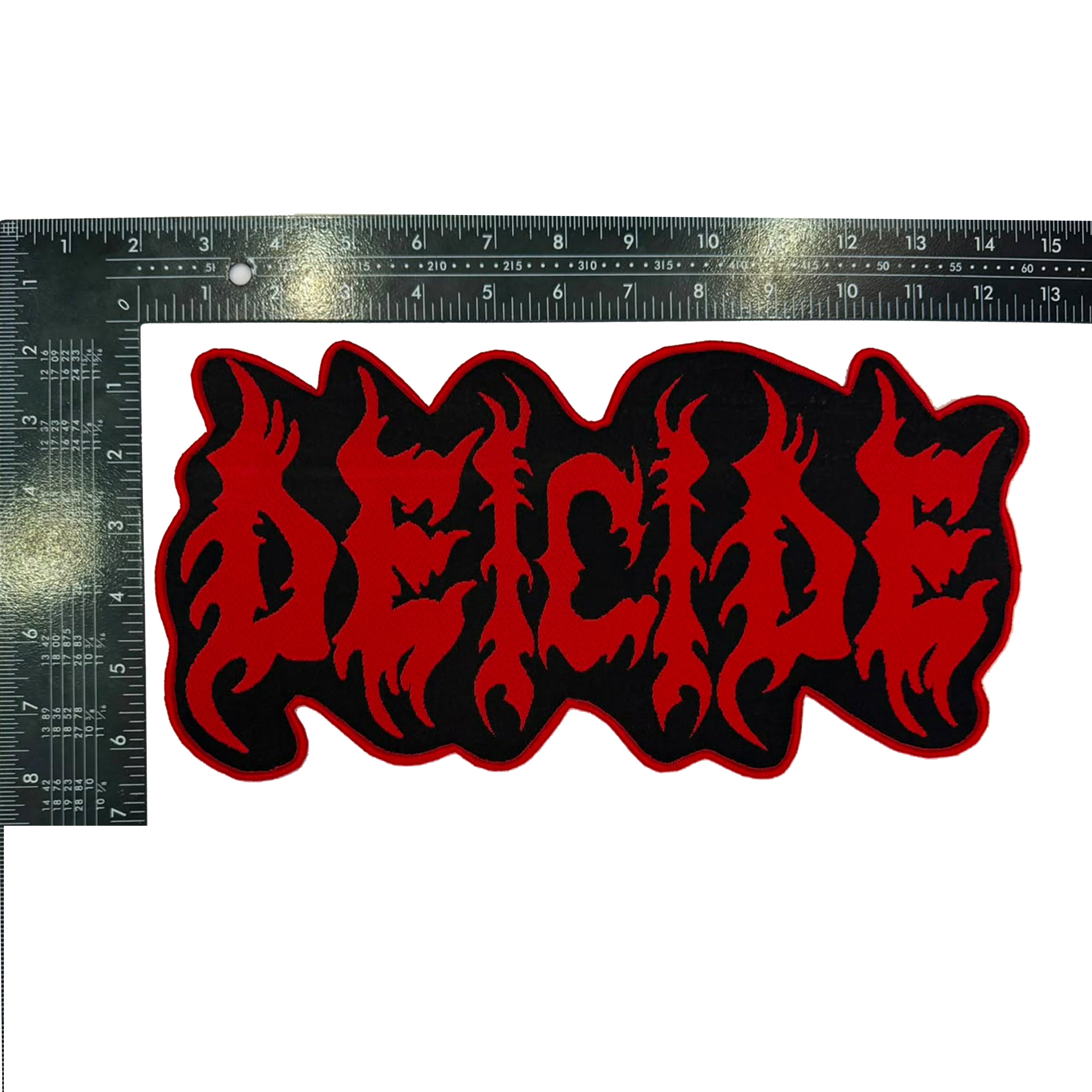 deicide-logo-patch-tiss-oversize-rouge-12-pouces image 5