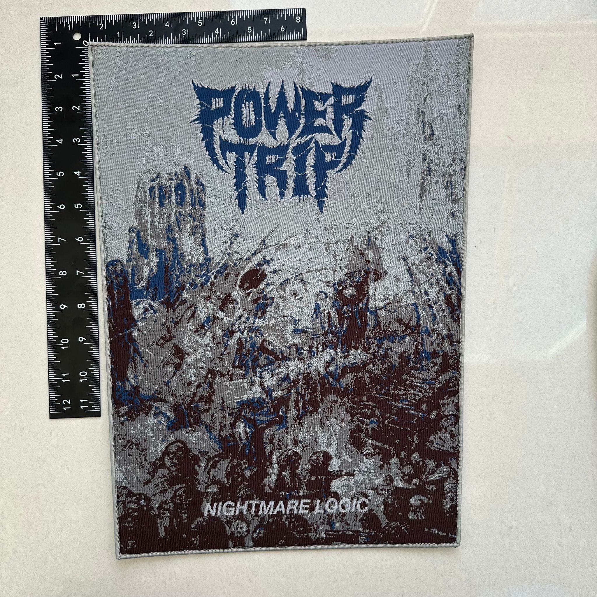 power-trip-nightmare-logic-backpatch-tiss-bord-gris image 5