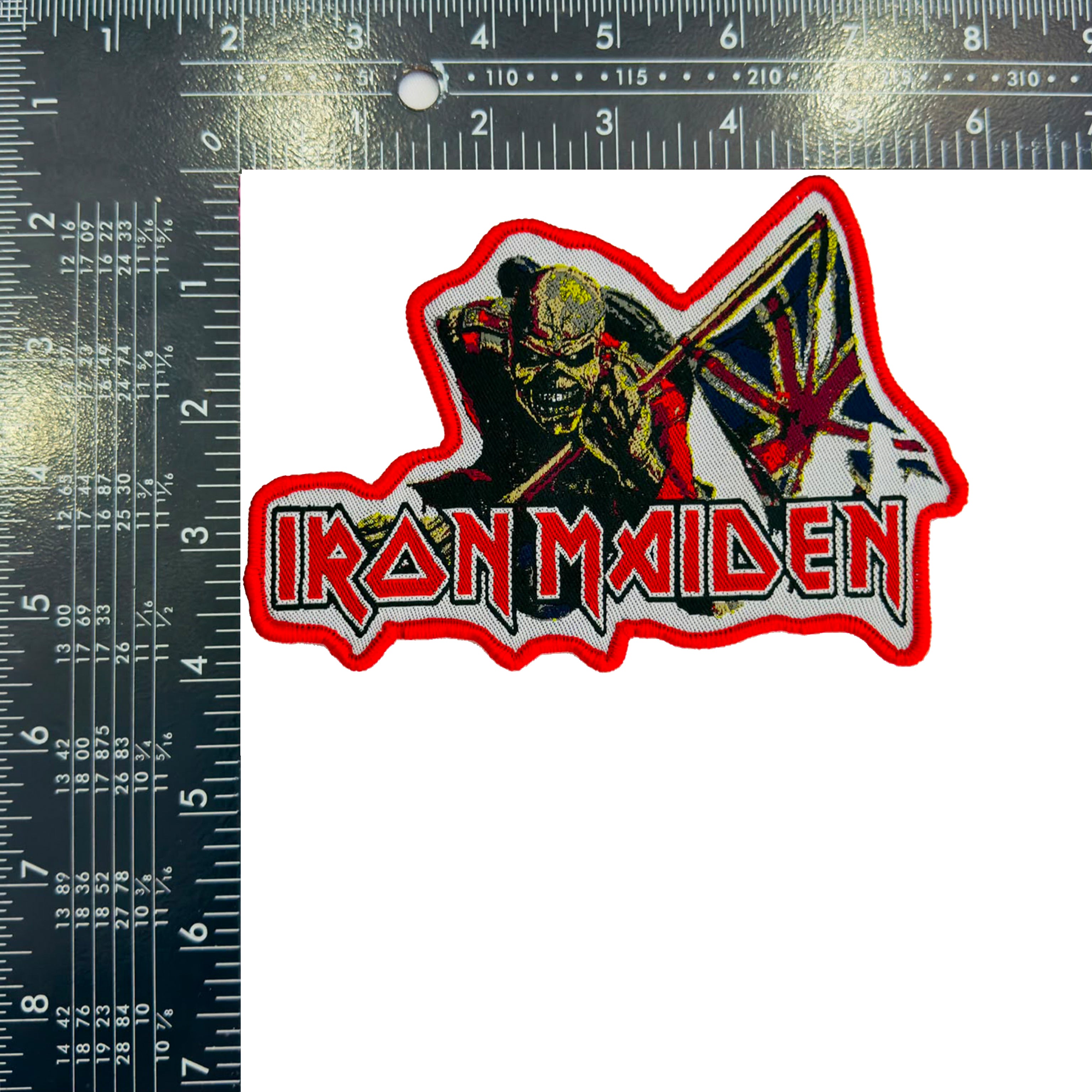 iron-maiden-the-trooper-patch-tiss-bordure-noire image 5