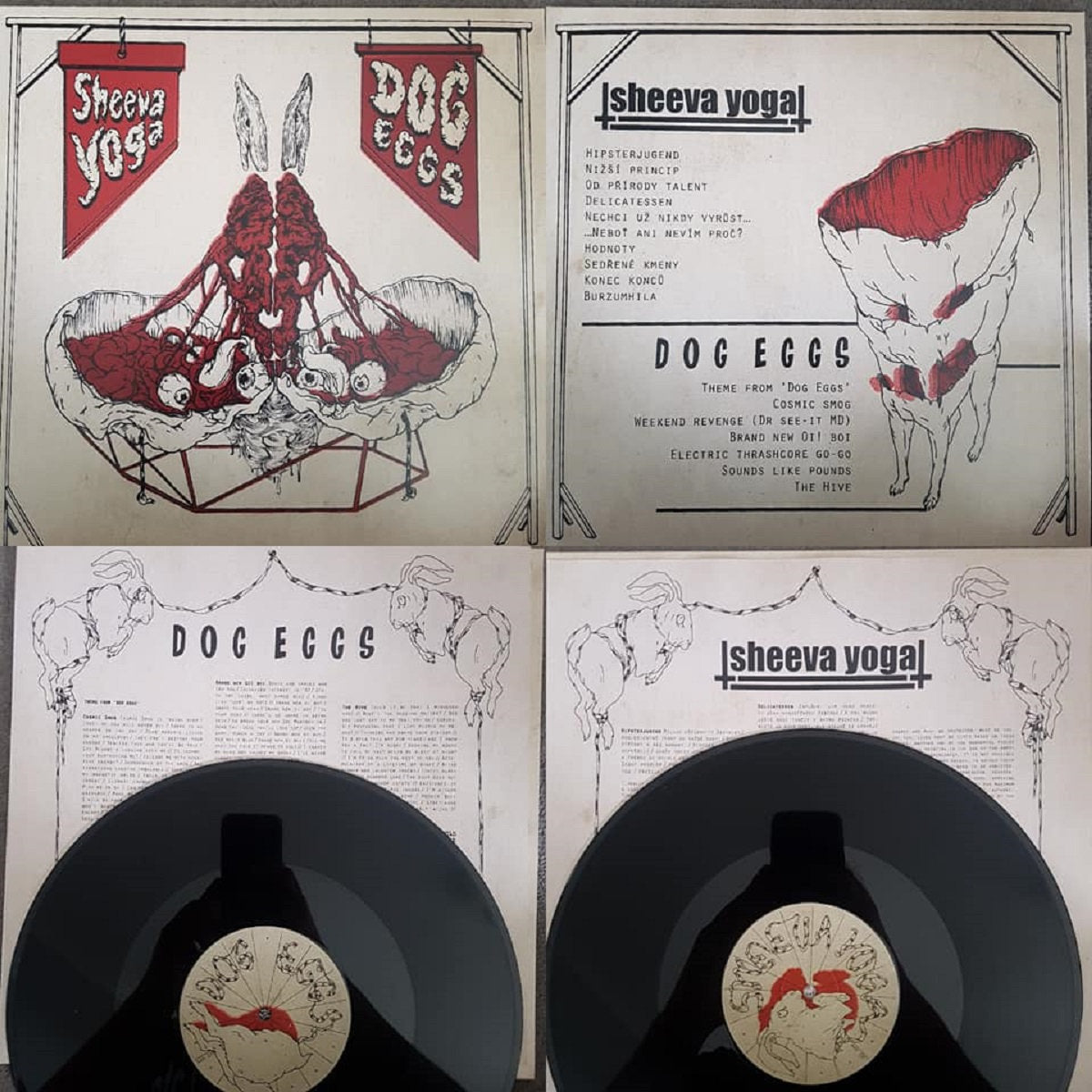 783punx-sheeva-yoga-dog-eggs-vinyle-split-lp-hardcore image 2