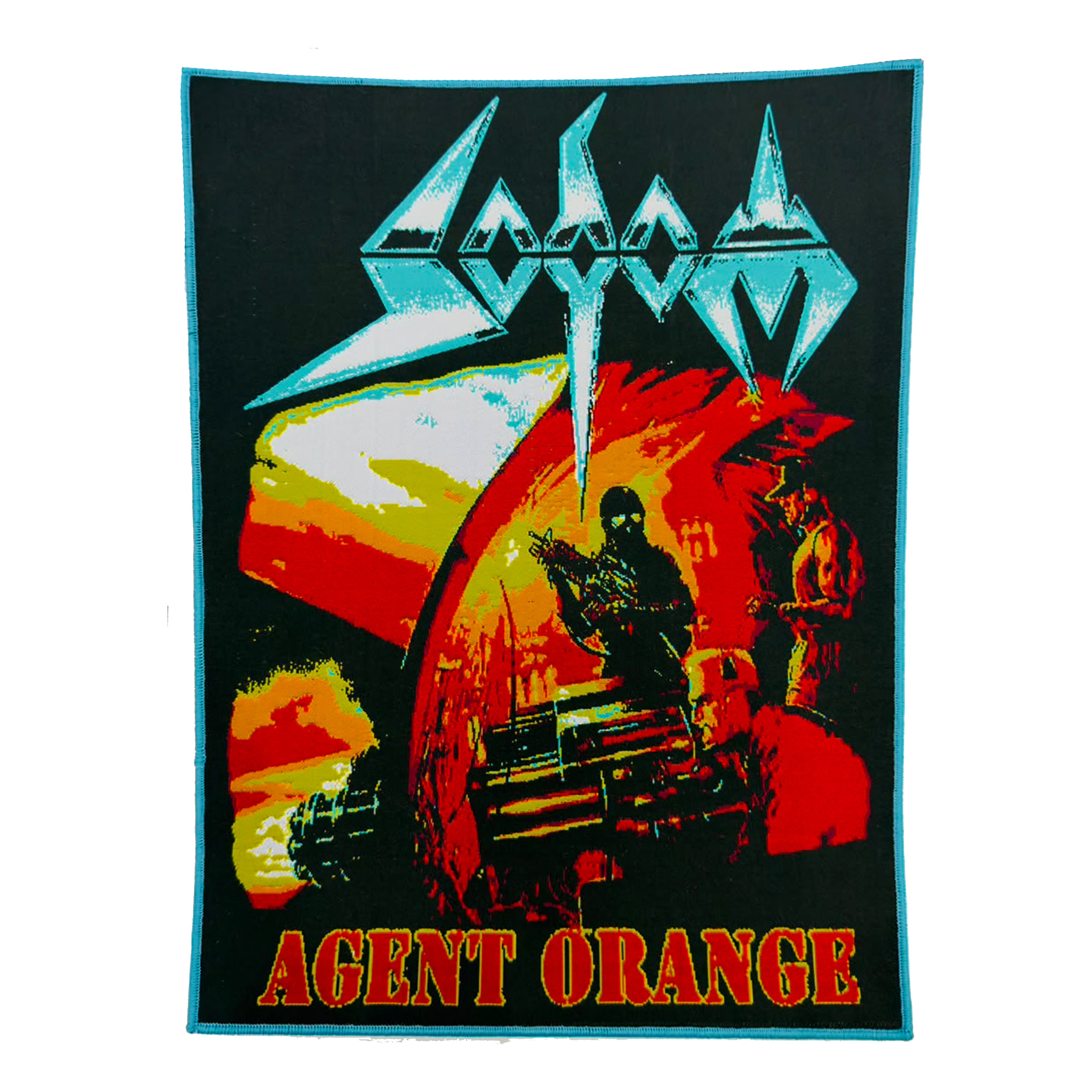 sodom-agent-orange-backpatch-dos-bordure-noire image 4