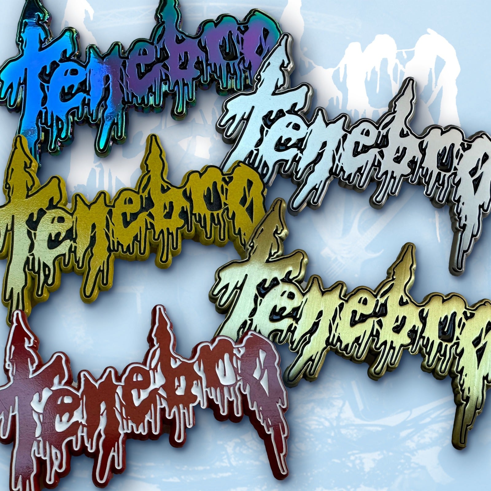 tenebro-logo-pin-s-mail-58mm-phosphorescent image 1