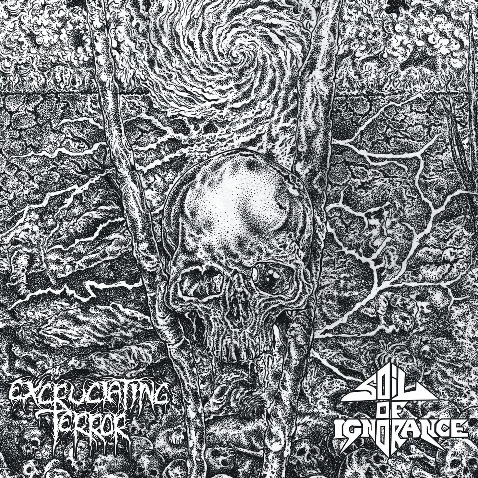 excruciating-terror-soil-of-ignorance-split-lp-vinyle-grind image 1