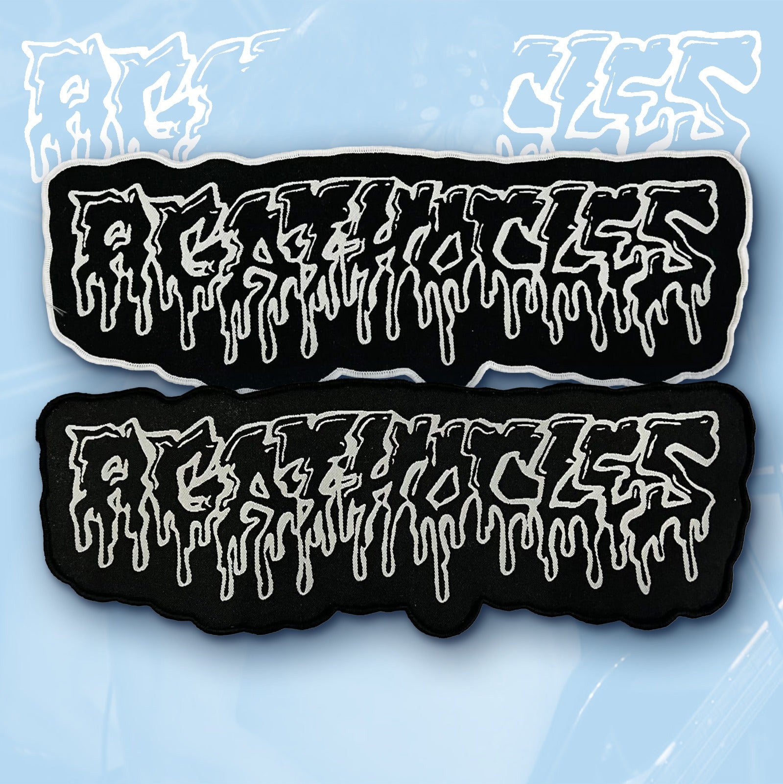 agathocles-logo-patch-tiss-bordure-noire image 1
