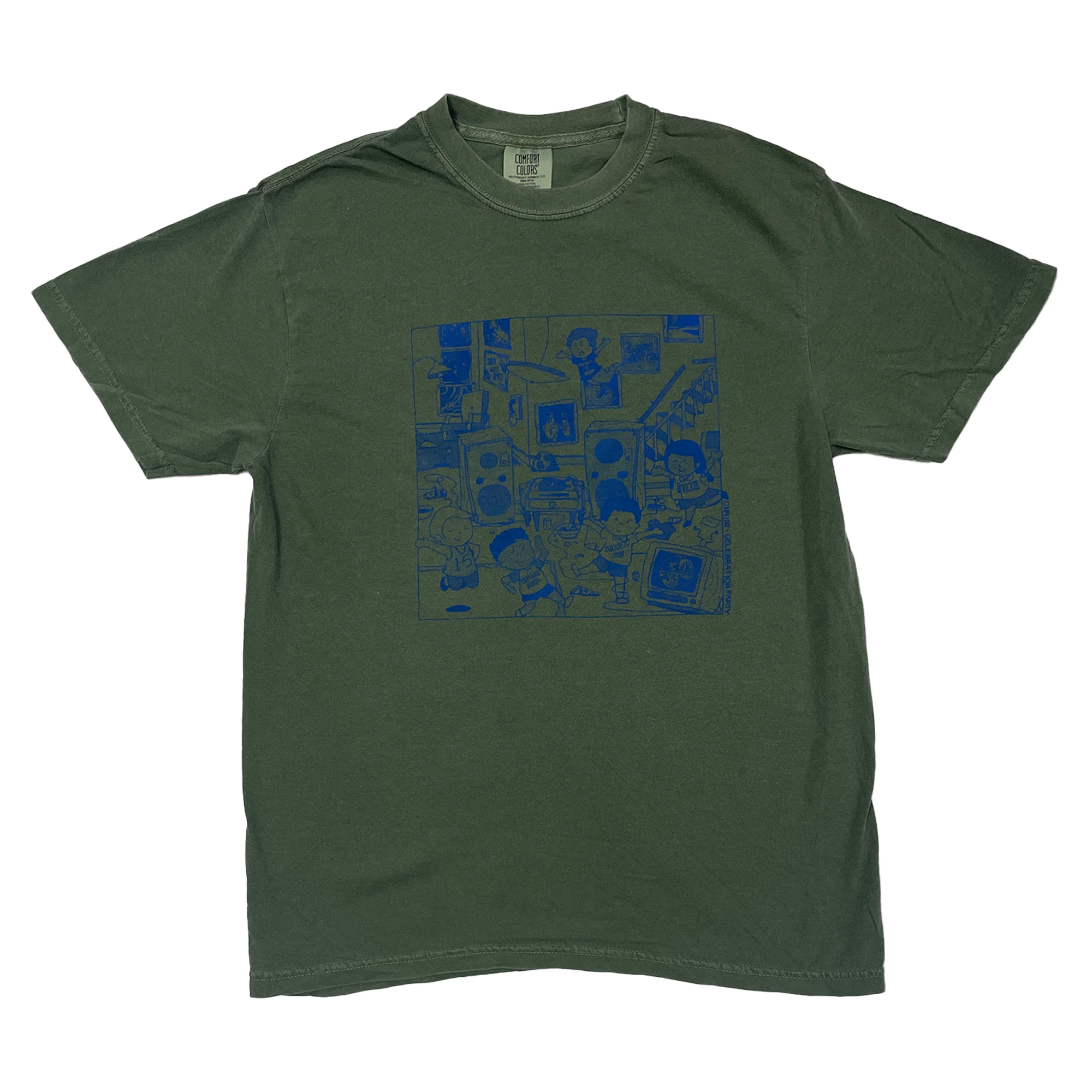 counter-intuitive-100th-t-shirt-vert-coton-taille-l image 1
