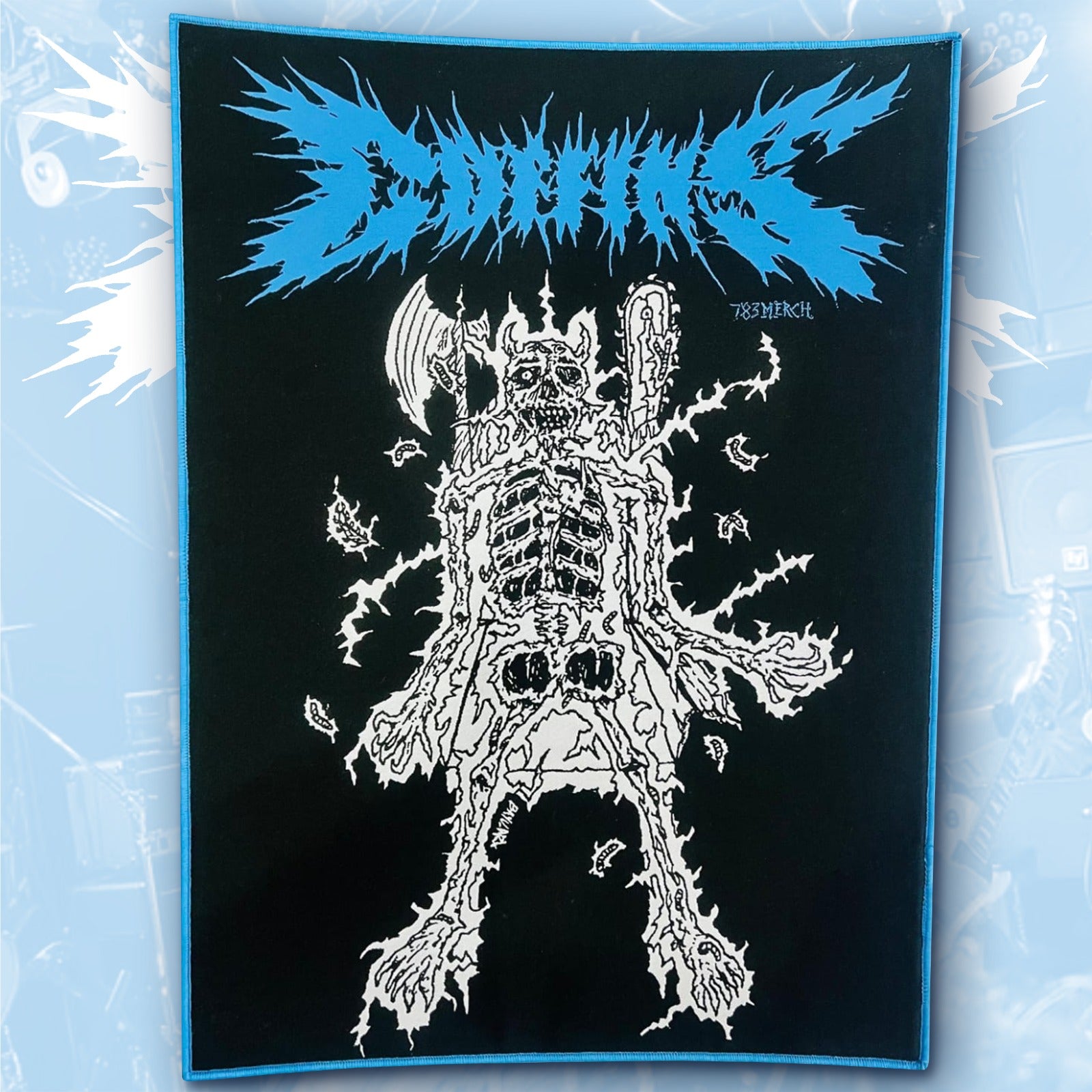 783punx-coffins-sinister-oath-backpatch-dos-bordure-noire image 6